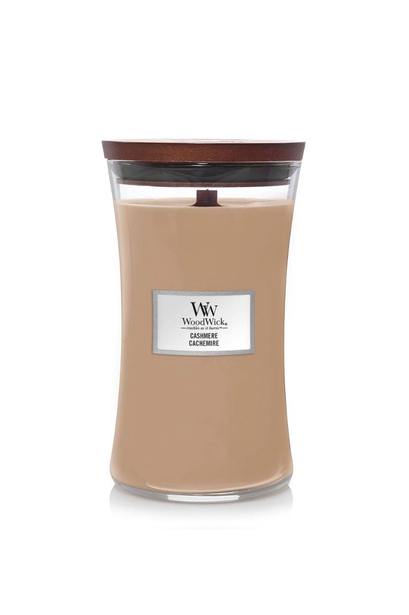 Ароматична свічка з ароматом айви, ірису та сандалу Woodwick Large Cashmere 609 г Ароматична свічка з ароматом айви, ірису та сандалу Woodwick Large Cashmere 609 г